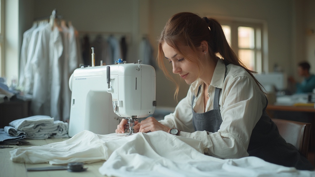 Confección de camisas sin arrugas de manera natural